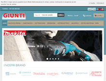 Tablet Screenshot of giuntielettromeccanica.com